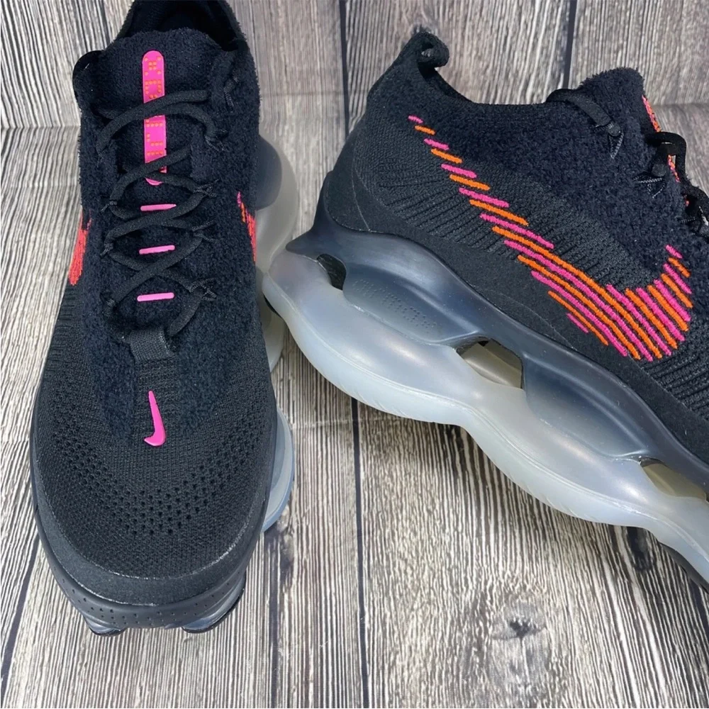 NWT Nike Air Max Scorpion FK Flyknit Black‎ Fireberry Red Shoes Sz 8 No Box